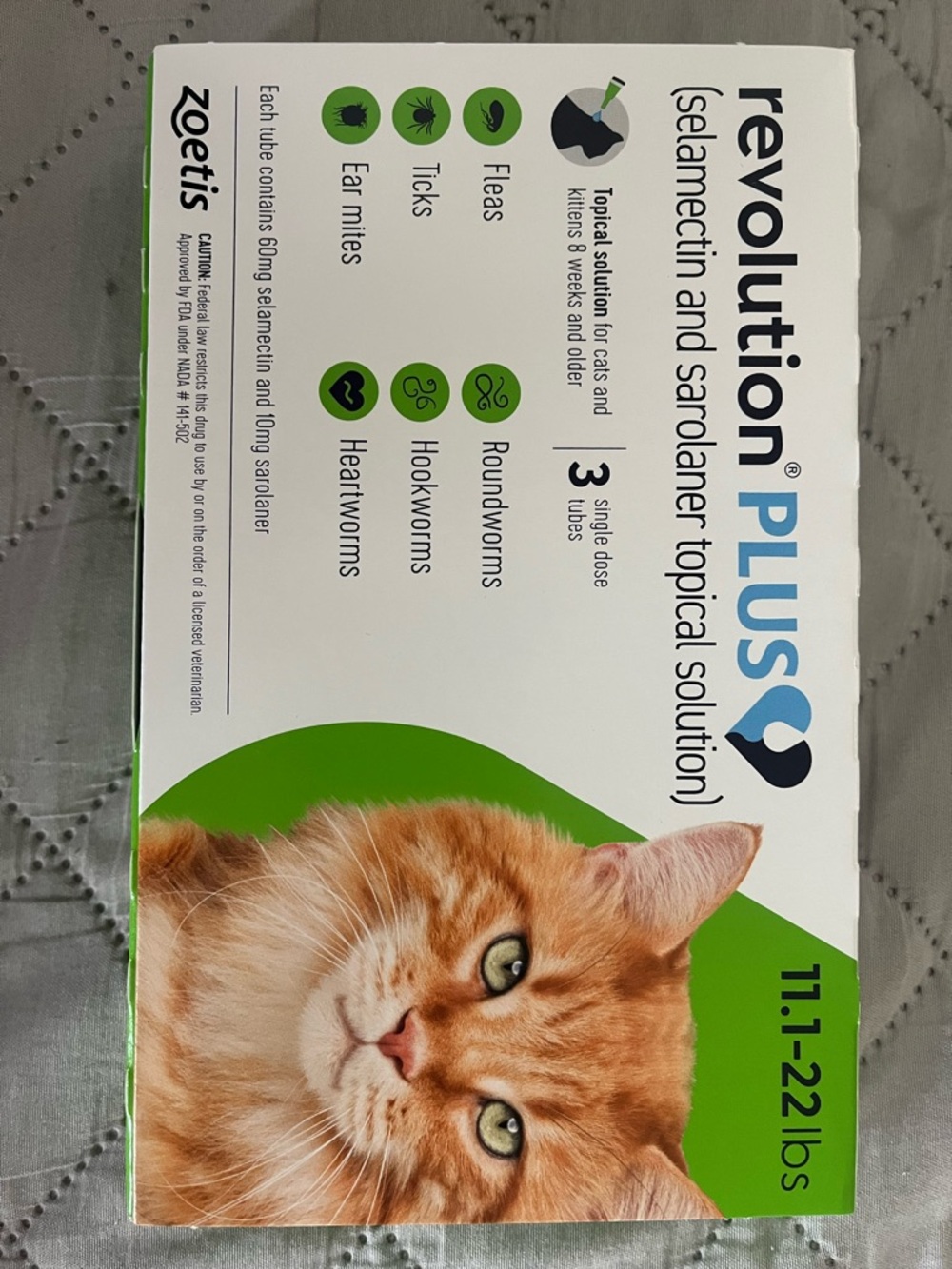 Revolution Plus Cat Topical Treatment - Green & Orange Packaging